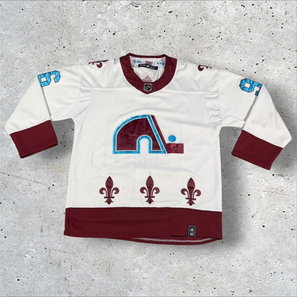 Adidas Colorado Avalanche Mikko Rantanen Jersey 50 L Quebec Nordiques Reverse